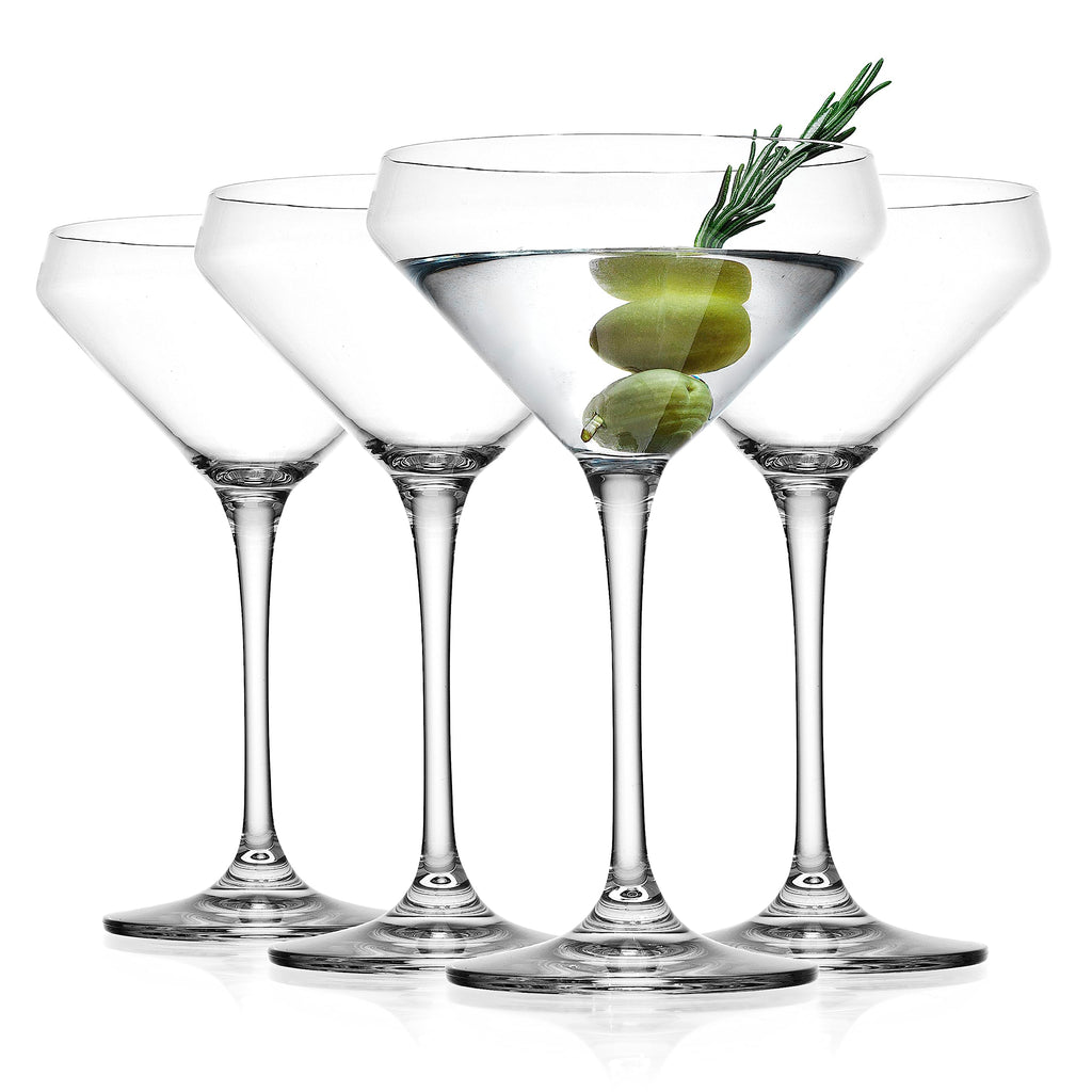 Martini Glasses Set of 4 Stemmed 10.5 Ounce J791878