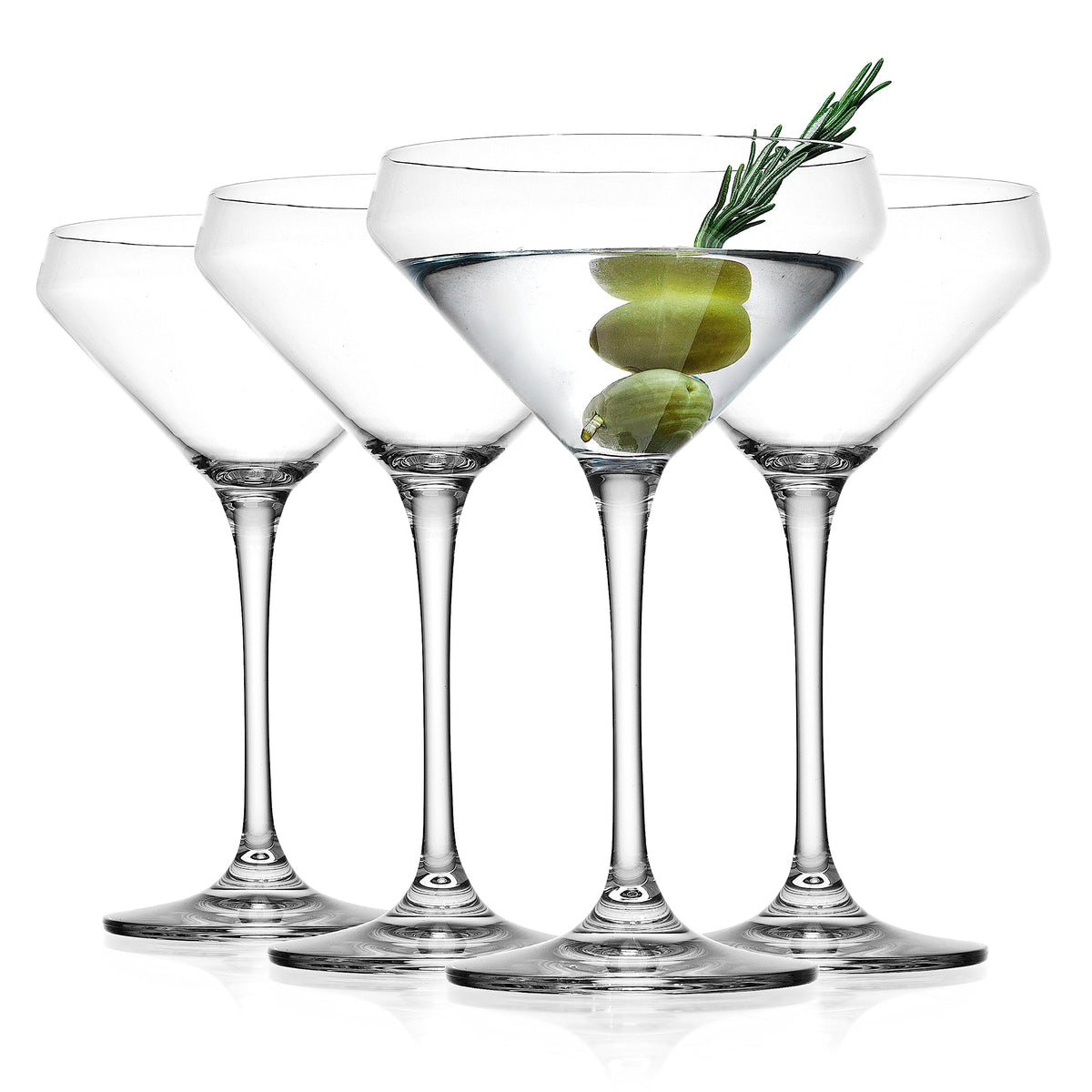 Martini Glasses Set of 4 Stemmed 10.5 Ounce J791878