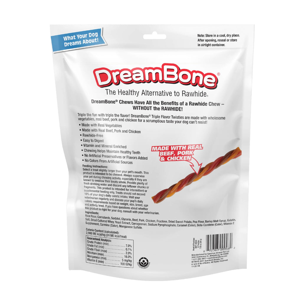 Rawhide-Free Dog Treats with Real Protein, 25 Count S8175