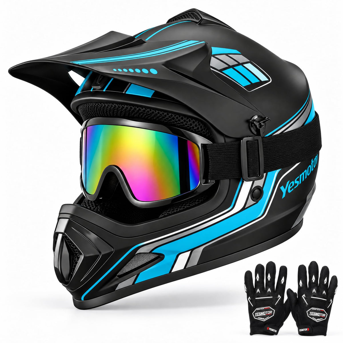 Youth Dirt Bike Full Face Helmet E5617