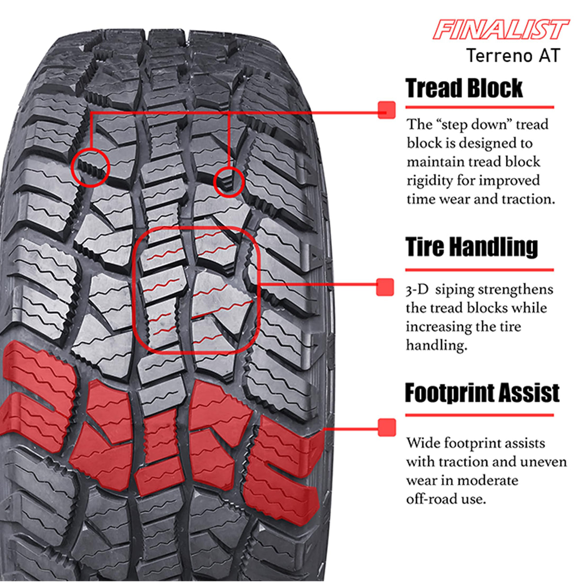Set of 4 275/60R20 115T All Terrain Tire X510