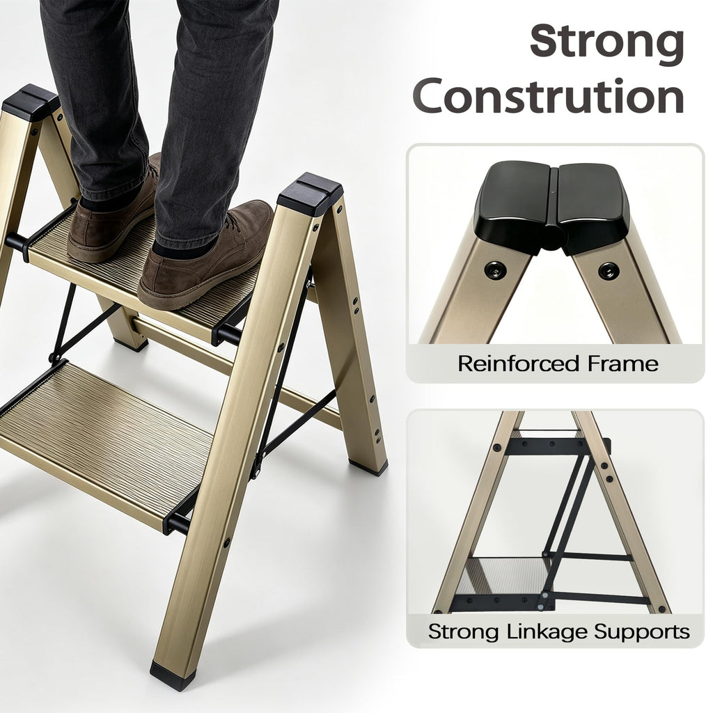 Foldable Aluminum Step Stool N350