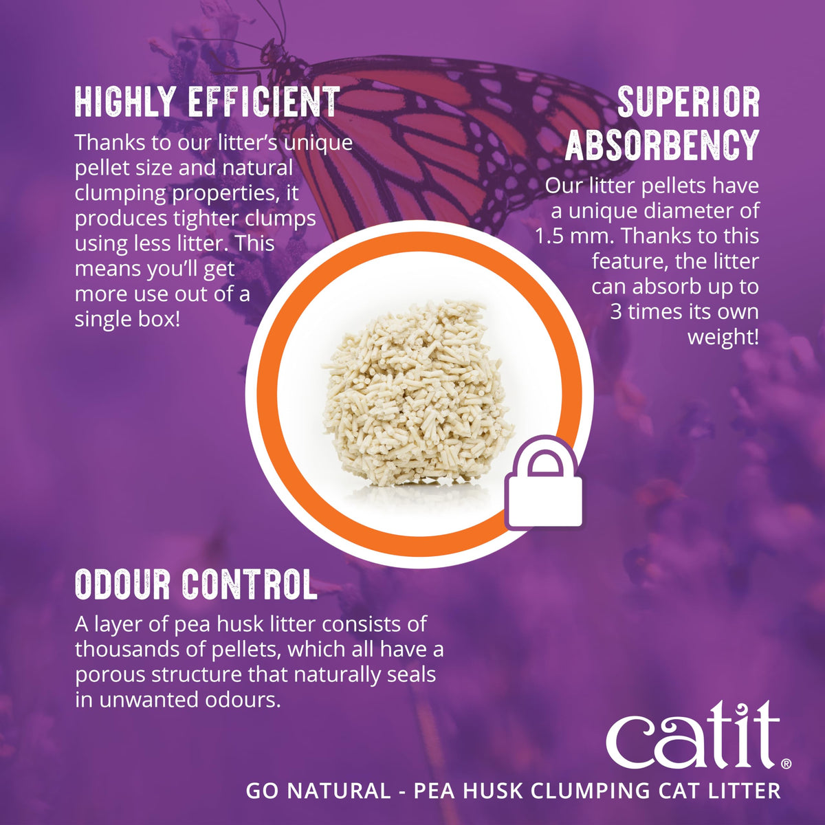 Pea Husk Clumping Cat Litter 12.3 lb E79405