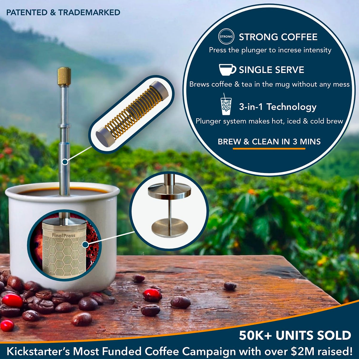 Portable Stainless Steel Coffee & Tea Maker Q766915