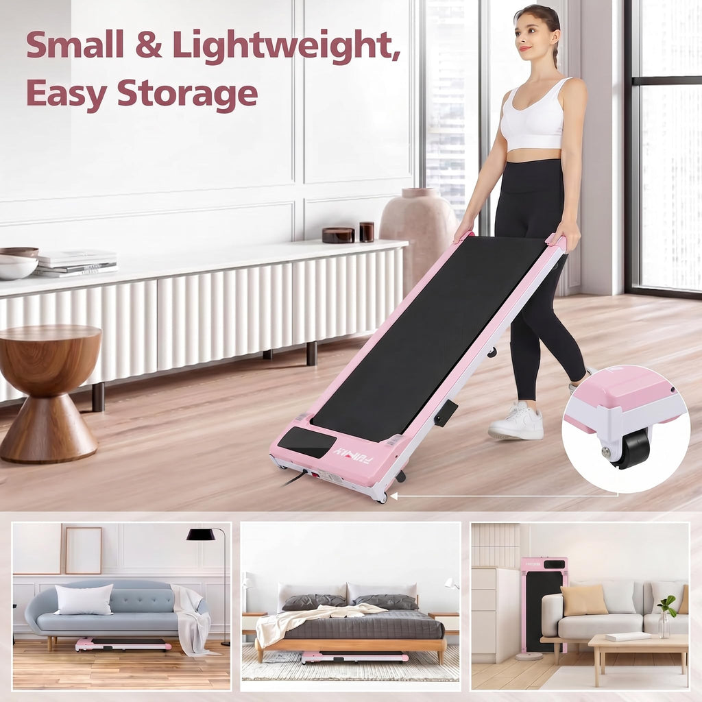 3.0HP Portable Under Desk Treadmill with Remote Control C699385