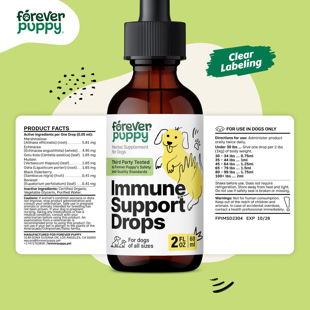 Elderberry Echinacea Dog Immune Support 2 oz B8722