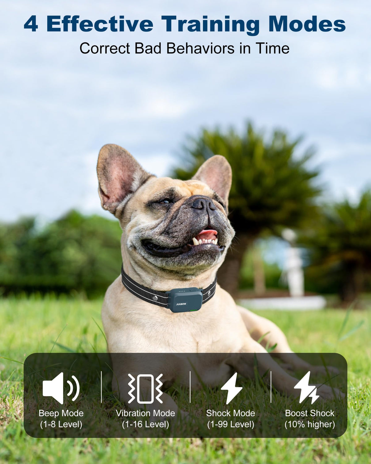 4500FT IPX8 Waterproof Rechargeable Dog Training Collar with Remote L28748