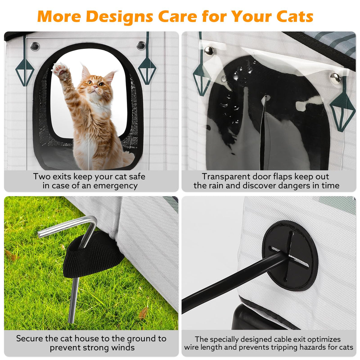 Weatherproof Heated Insulated Cat House J380