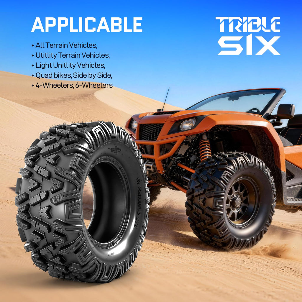 19x7-8 All-Terrain ATV Tires Pack of 2 O401