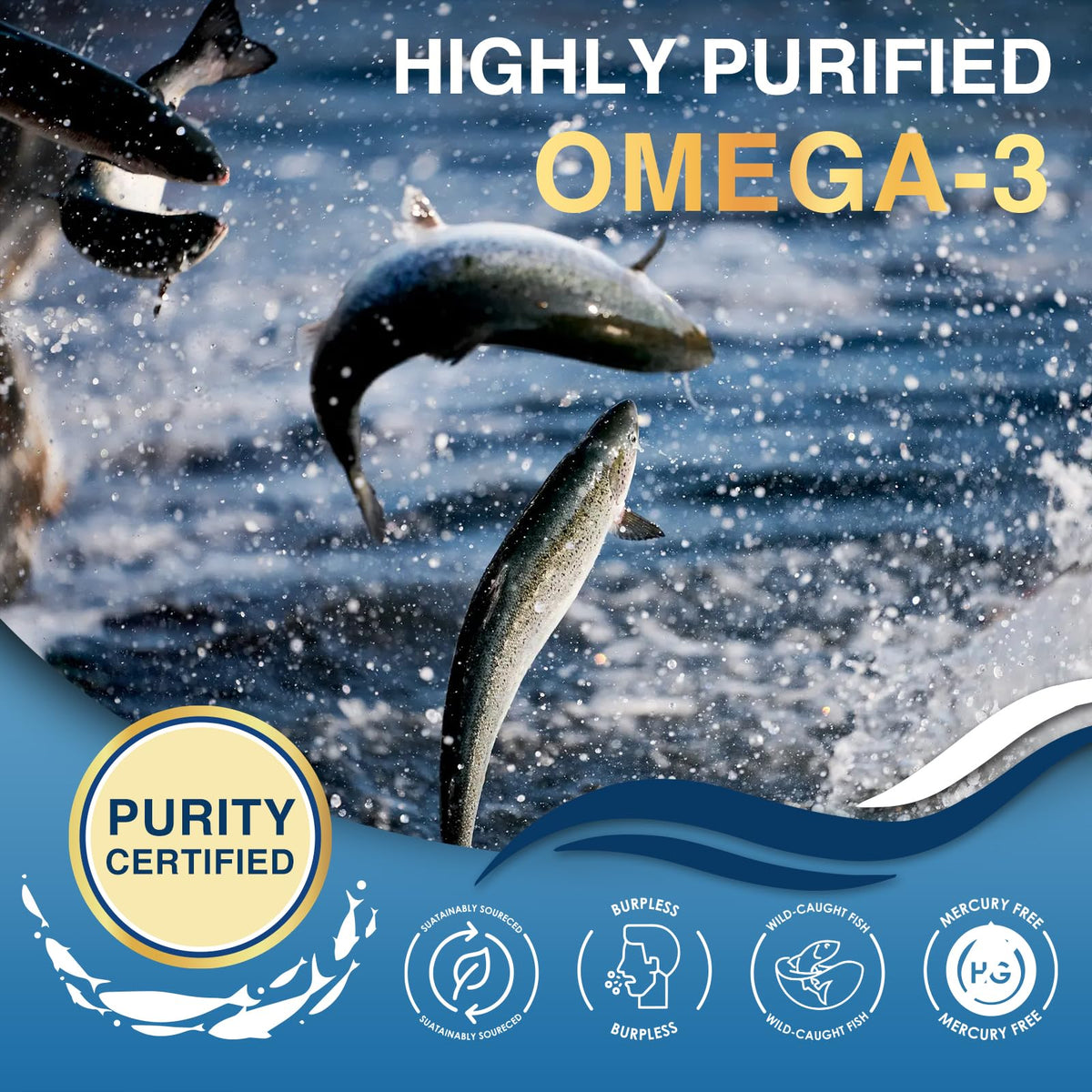 Omega 3 Fish Oil 2000mg 120 Softgels H7491