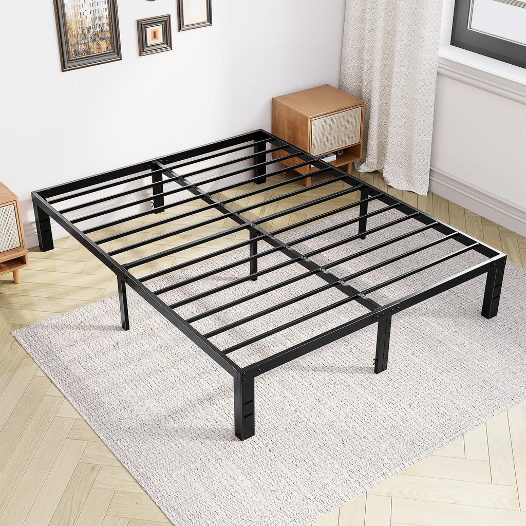Full 12 Inch Metal Platform Bed Frame D411