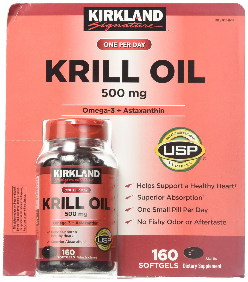 Krill Oil 500 Milligram 160 Softgels T689