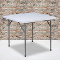 Square Granite White Plastic Game Table N248568